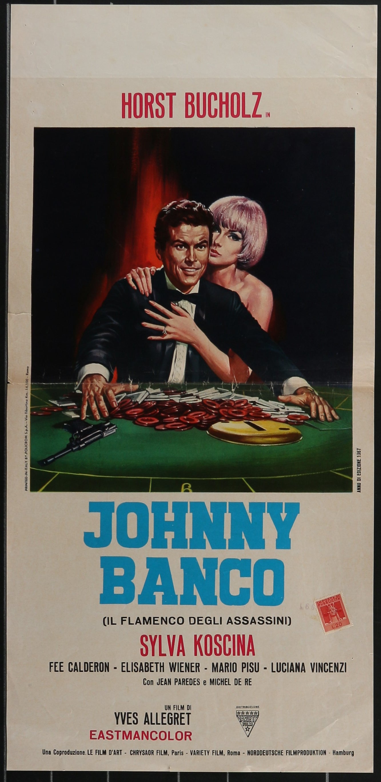 Johnny Banco (1967) Original Italian Locandina Movie Poster