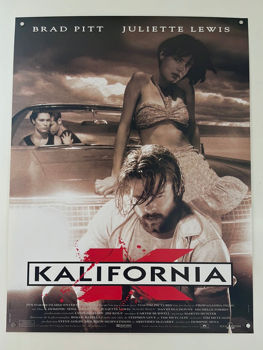Kalifornia (1993) Original French Affiche Cinema Poster