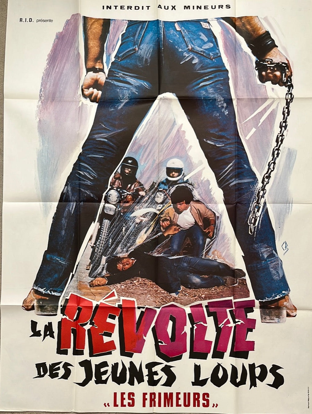 Le Révolte Des Jeunes Loups Original French One Panel Cinema Poster