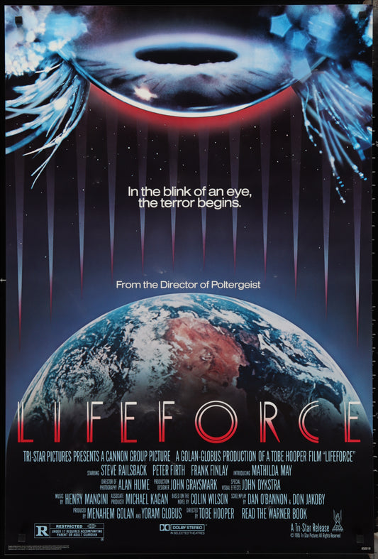 Lifeforce (1985) Original US One Sheet Movie Poster 27 x 40