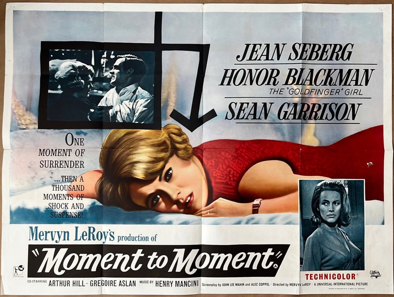 Moment To Moment (1965) Original UK Quad Cinema Poster