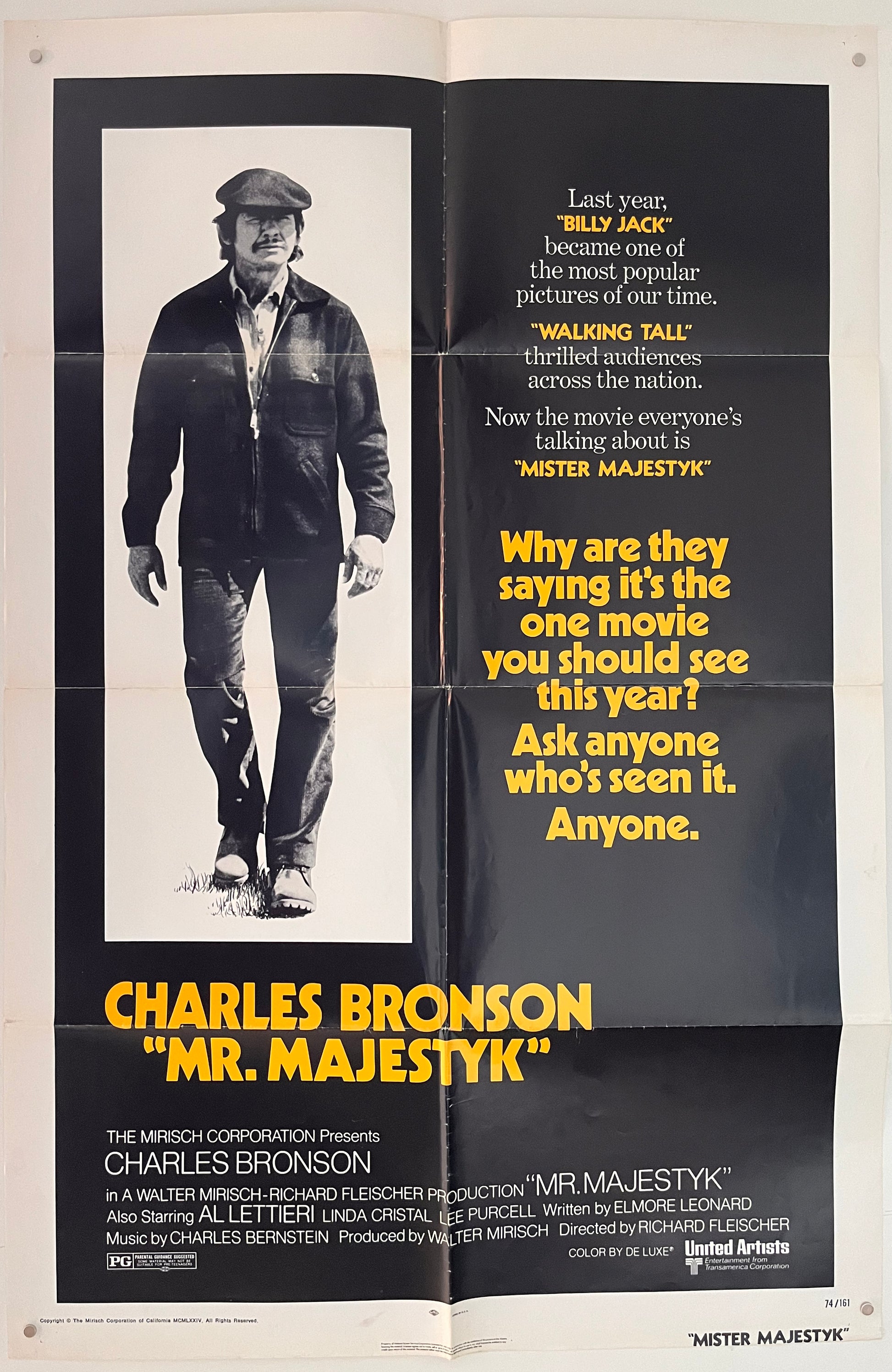 Mr. Majestyk (1974) Original US One Sheet Movie Poster