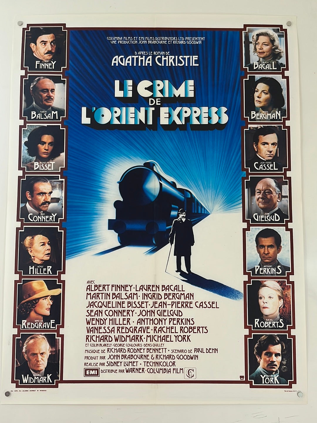 Murder On The Orient Express - Le Crime De L'Orient Express (1974) Original French Affiche Cinema Poster