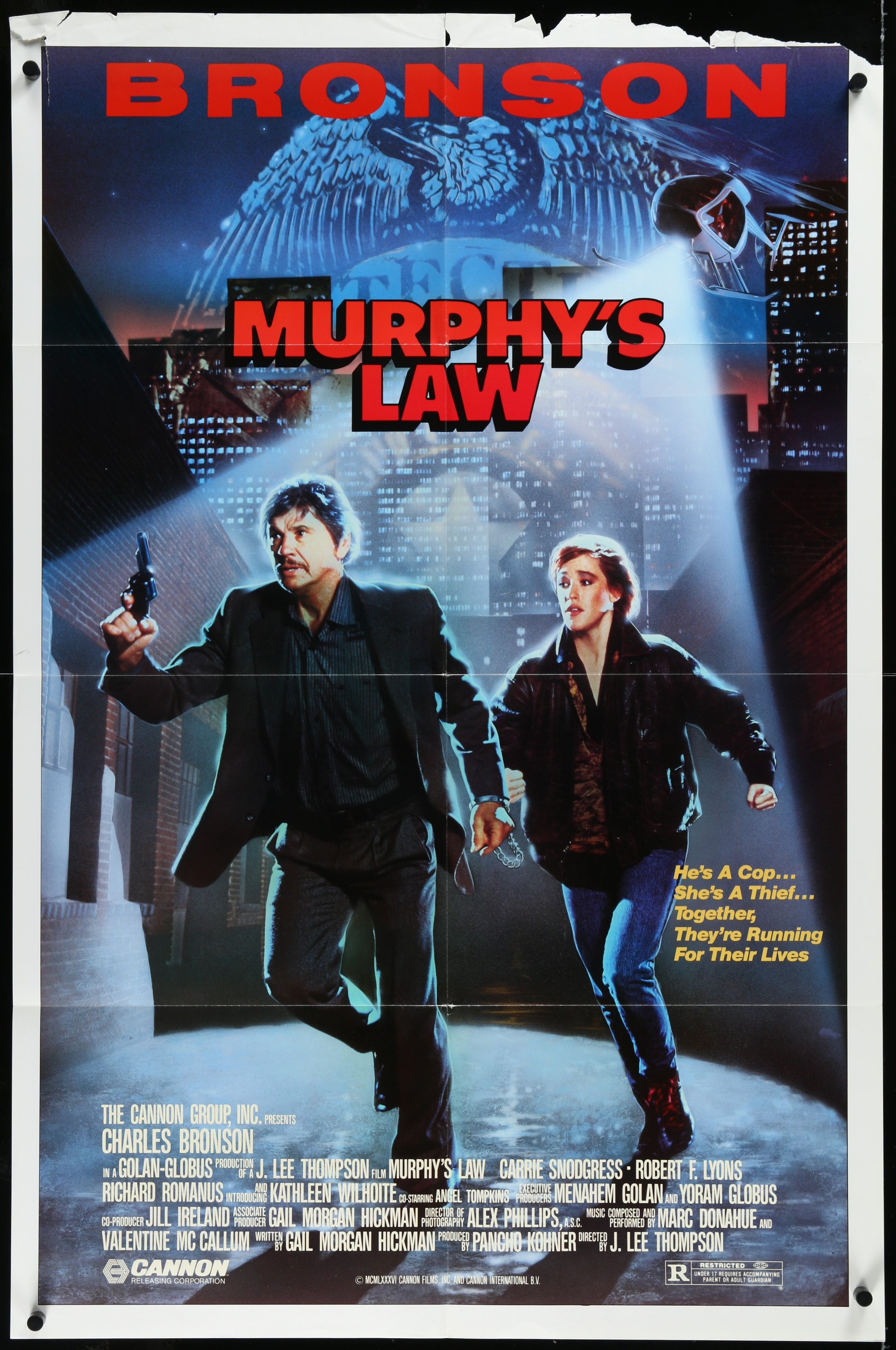 Murphy's Law (1986) Original US One Sheet Movie Poster