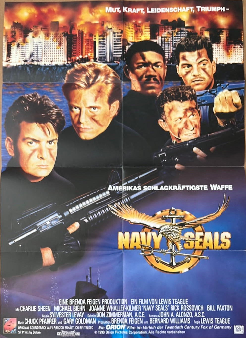 Navy Seals (1990) Original German A1 Cinema Poster