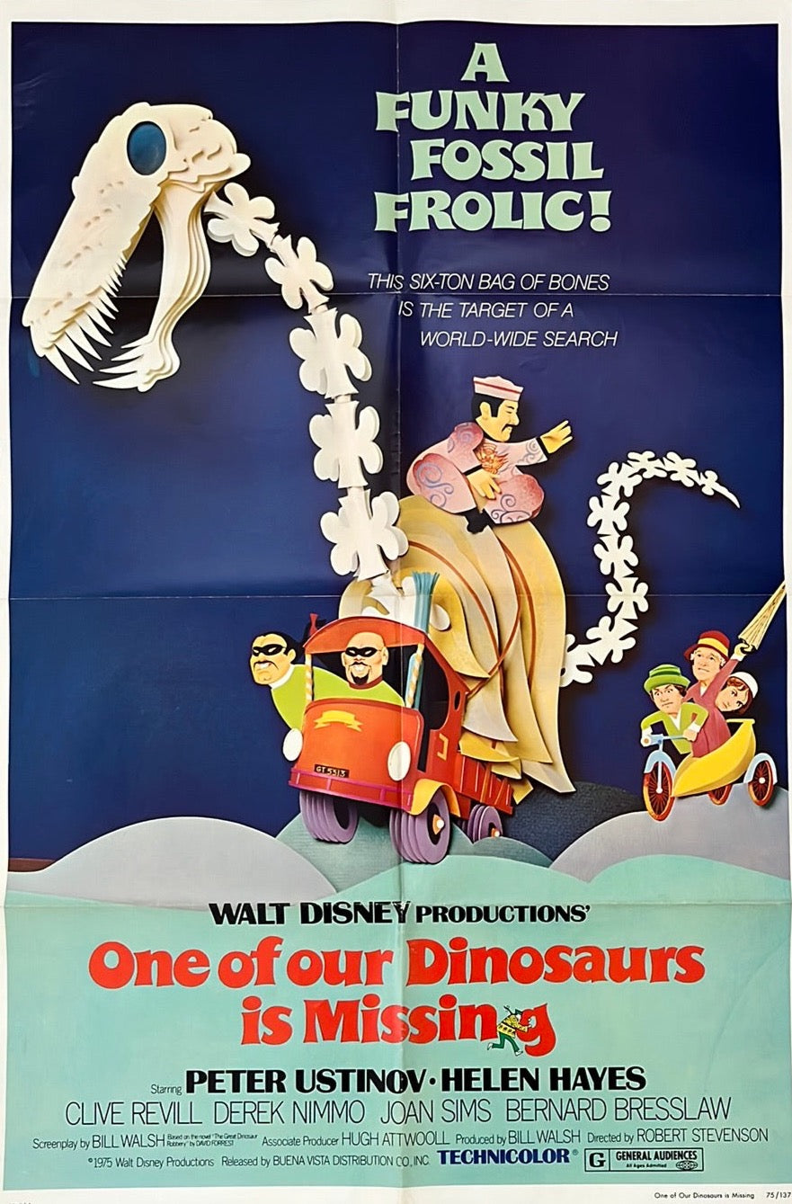 One Of Our Dinosaurs Is Missing Original US One Sheet Cinema Poster