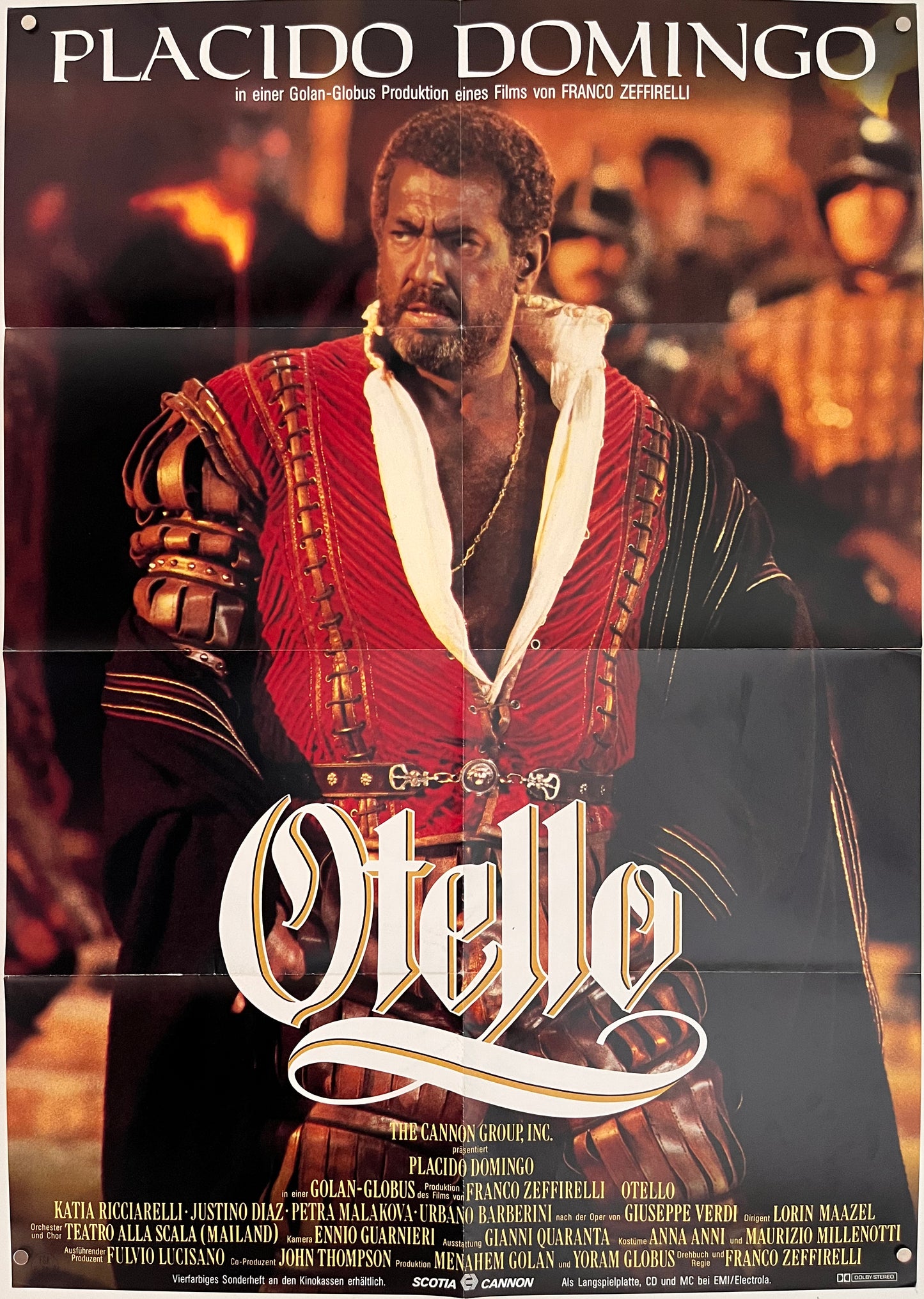 Othello - Otello (1986) Original German A1 Cinema Poster