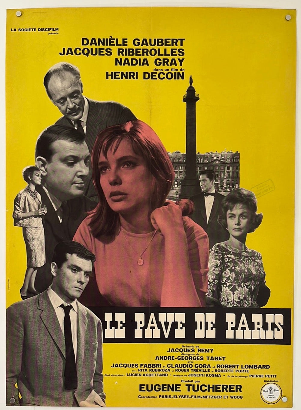 Pavements Of Paris - Le Pave De Paris (1961) Original French Affiche Cinema Poster