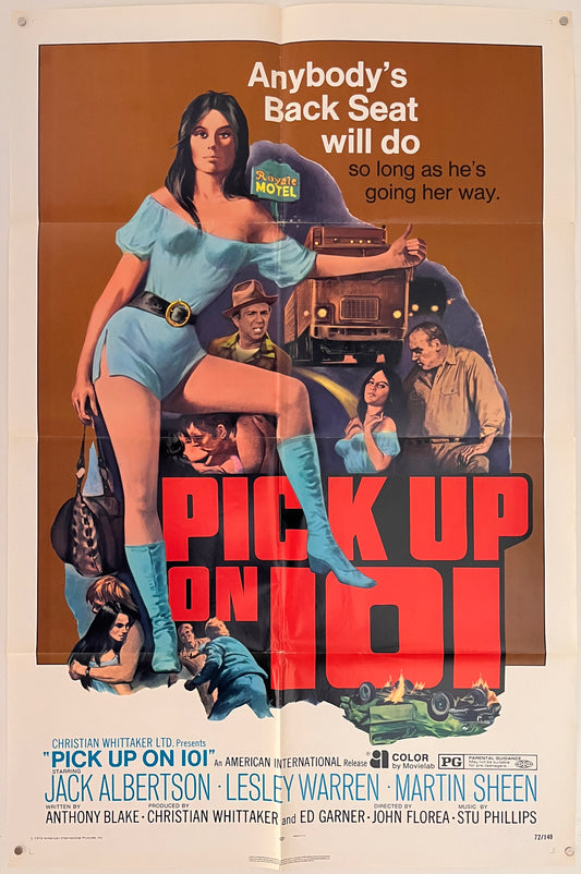 Pick Up On 101 (1972) Original US One Sheet Movie Poster