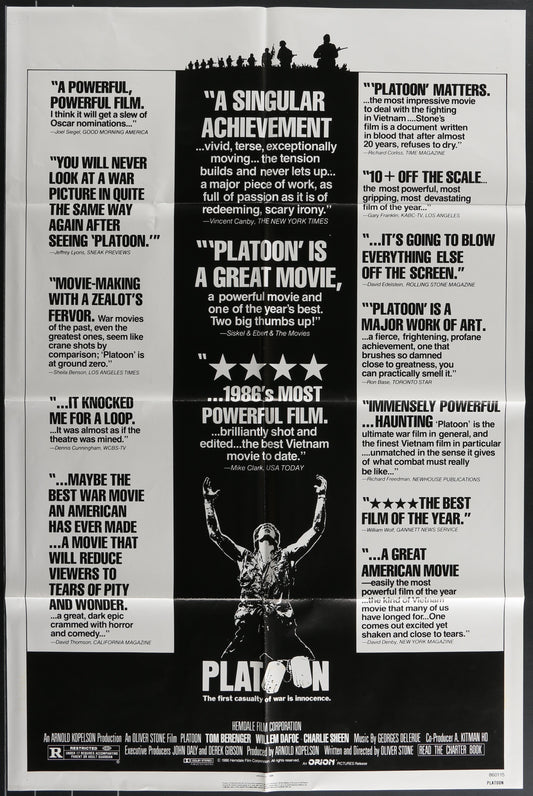 Platoon (1986) Original US One Sheet Movie Poster