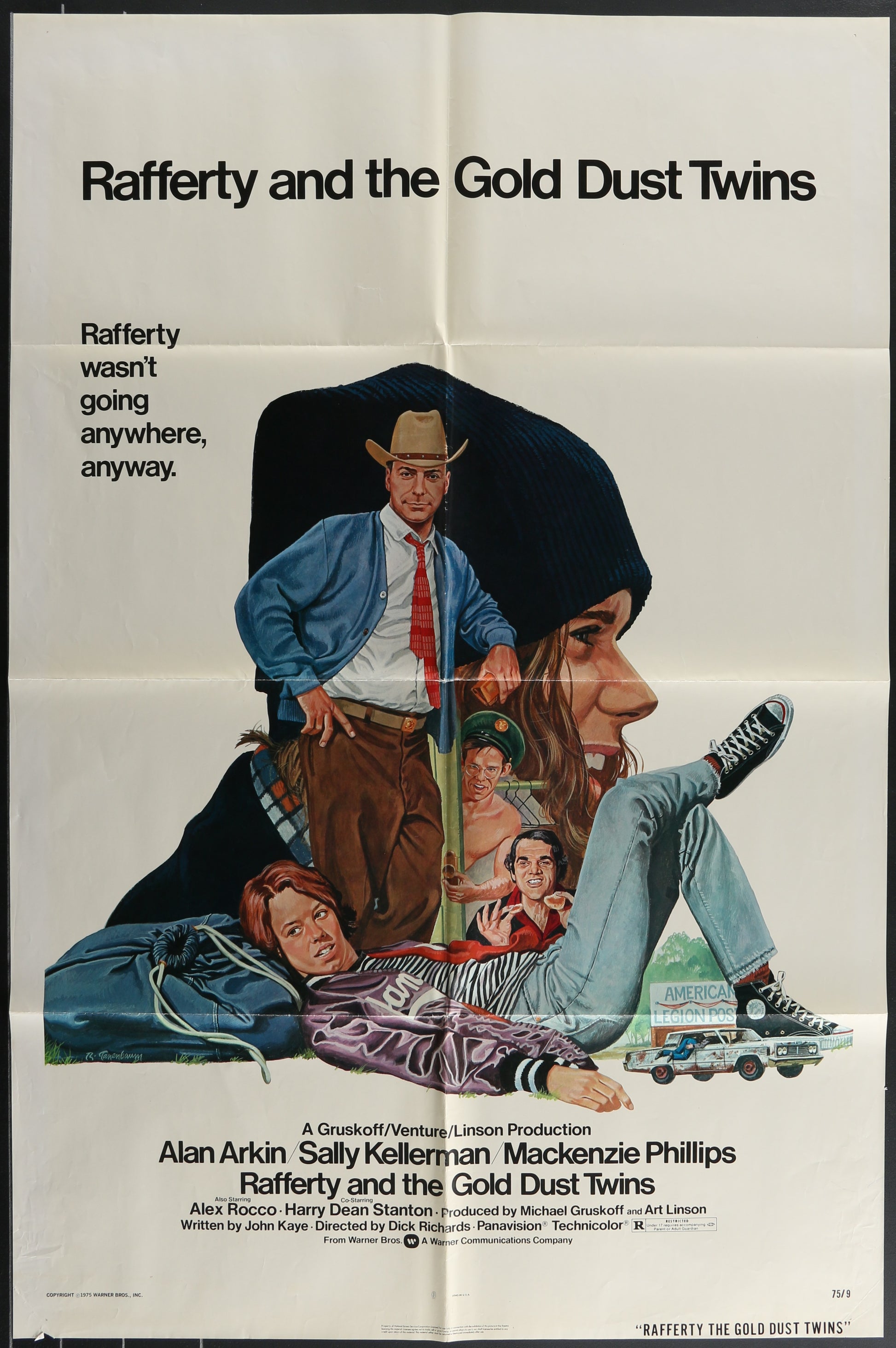 Rafferty And The Gold Dust Twins (1975) Original US One Sheet movie Poster