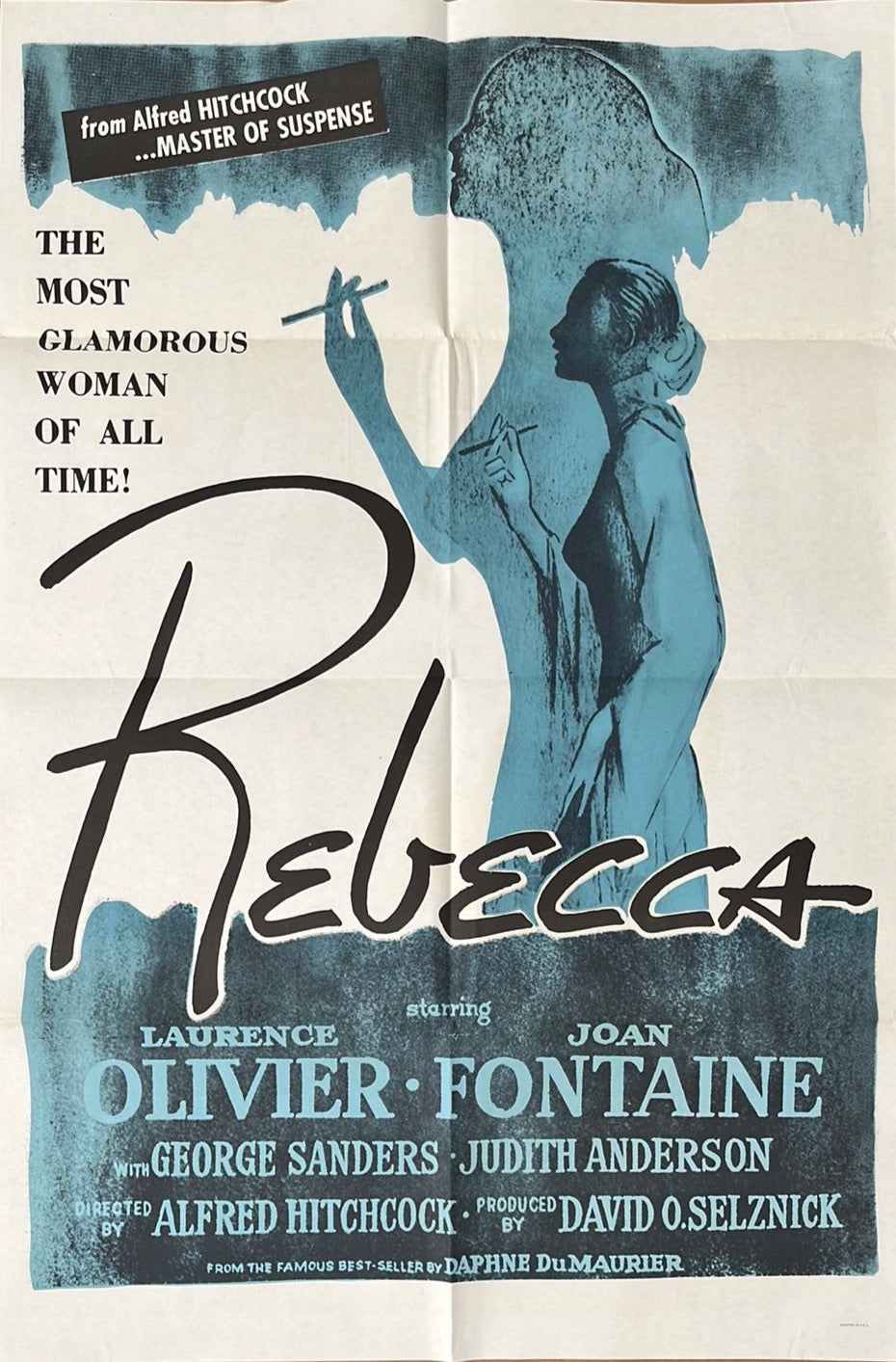 Rebecca Original US One Sheet Cinema Poster