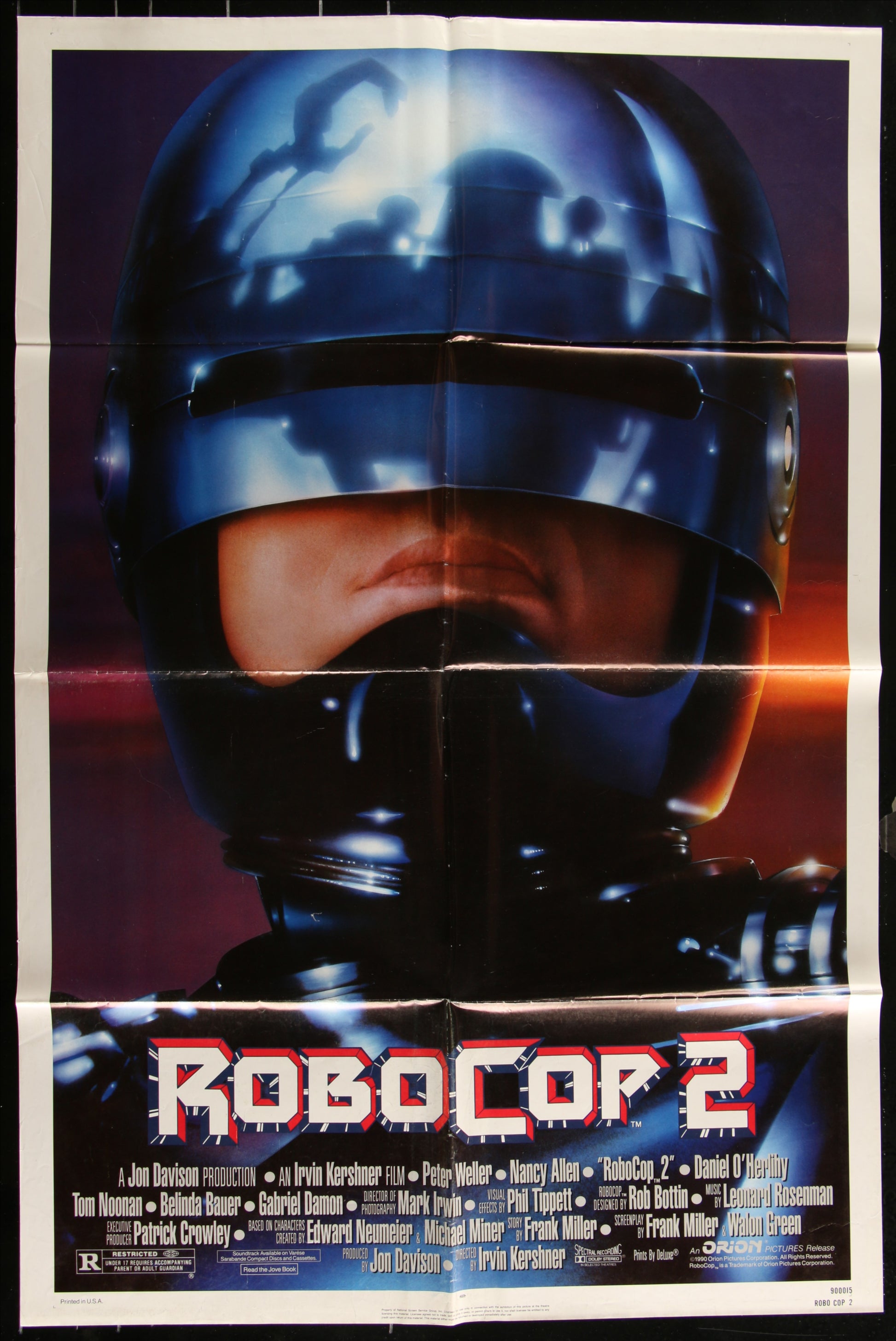 Robocop 2 (1990) Original US One Sheet Movie Poster