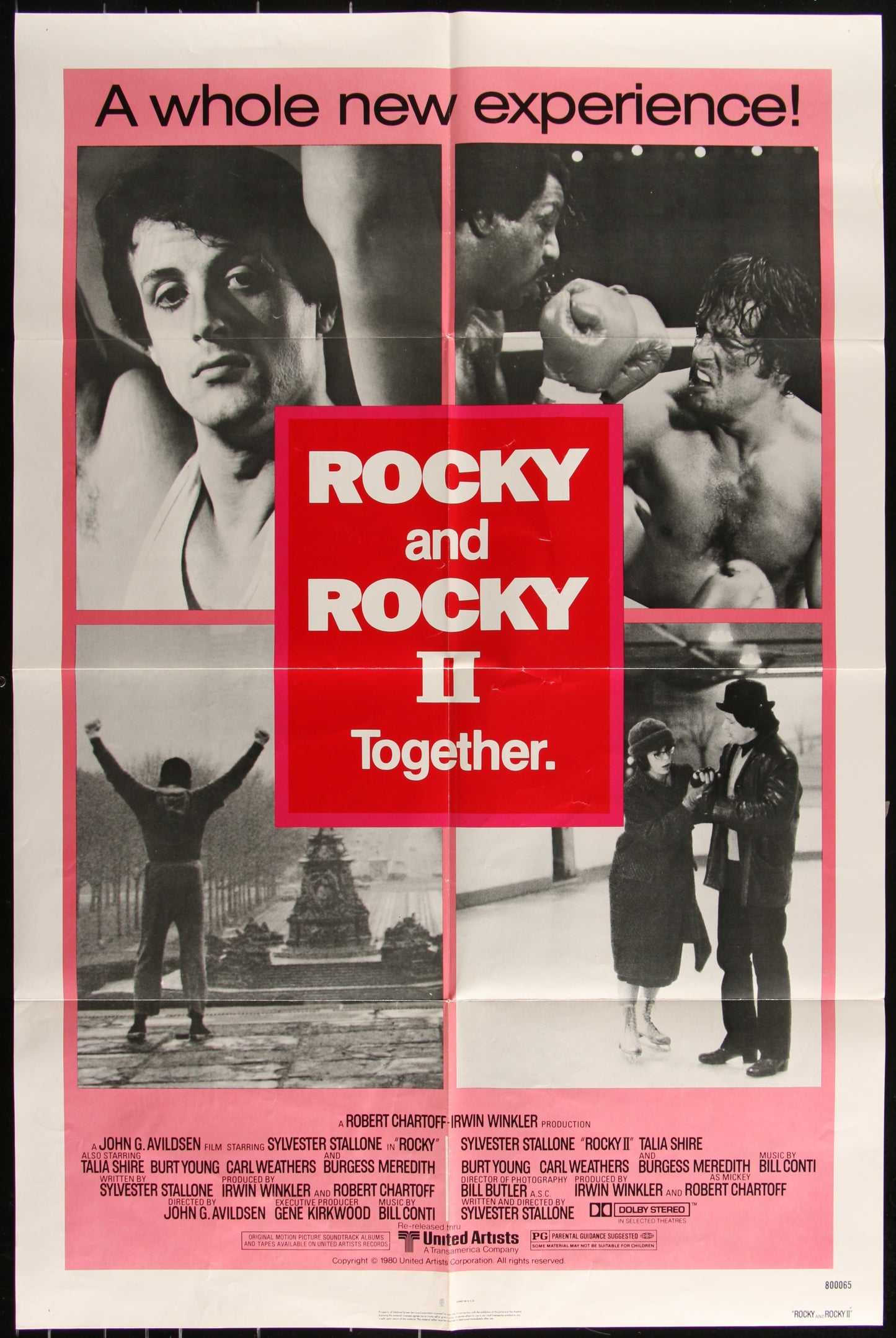 Rocky And Rocky II (1980) Original US One Sheet Movie Poster