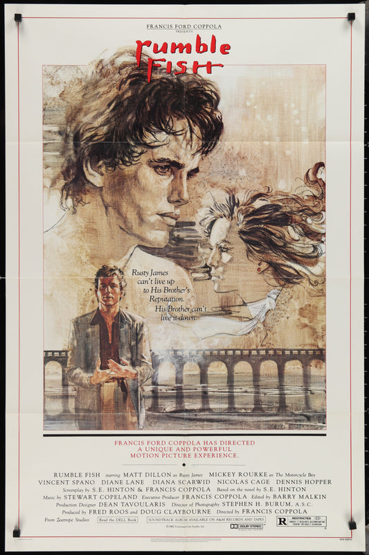 Rumble Fish (1983) Original US One Sheet Movie Poster