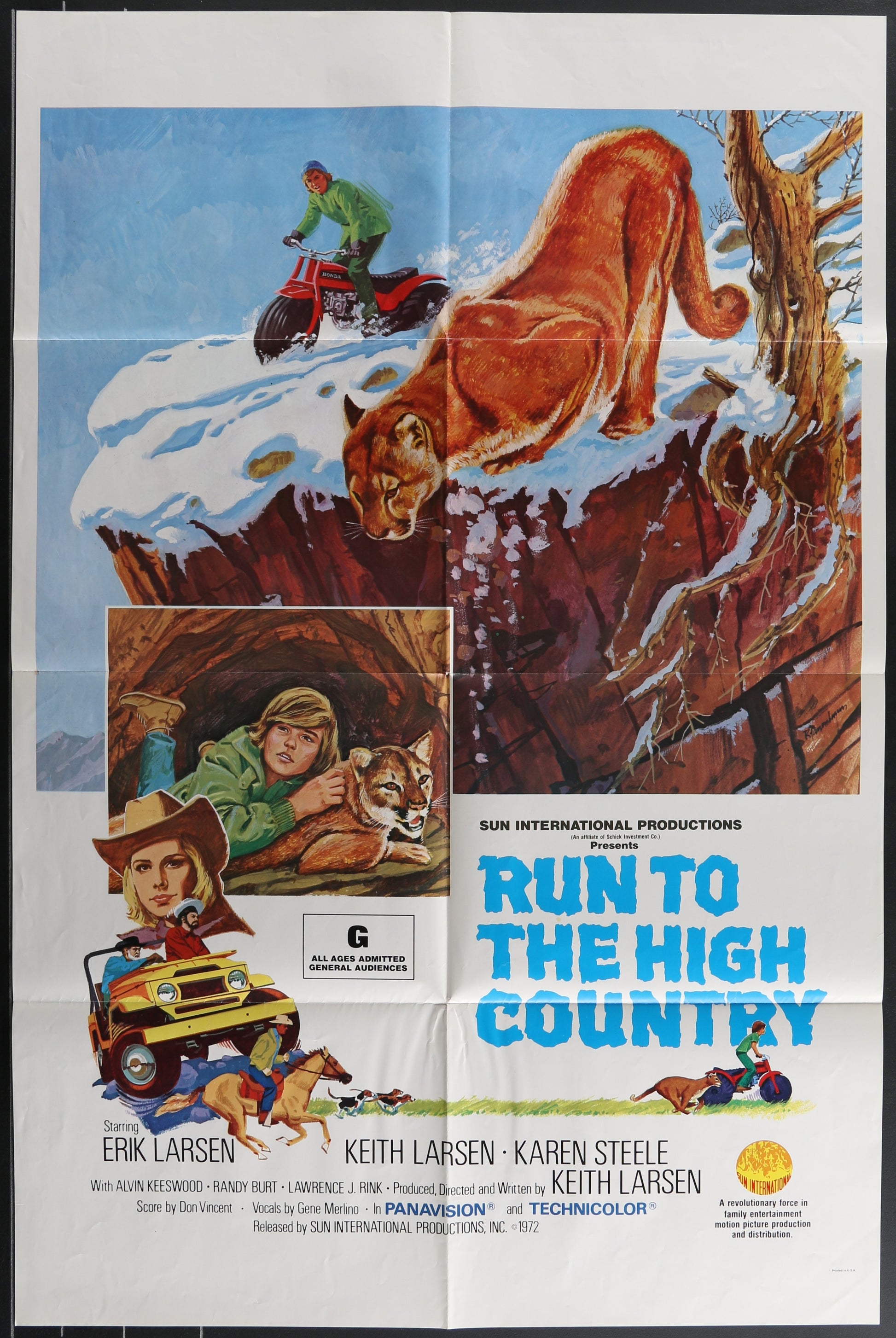 Run To the High Country (1972) Original US One Sheet Movie Poster