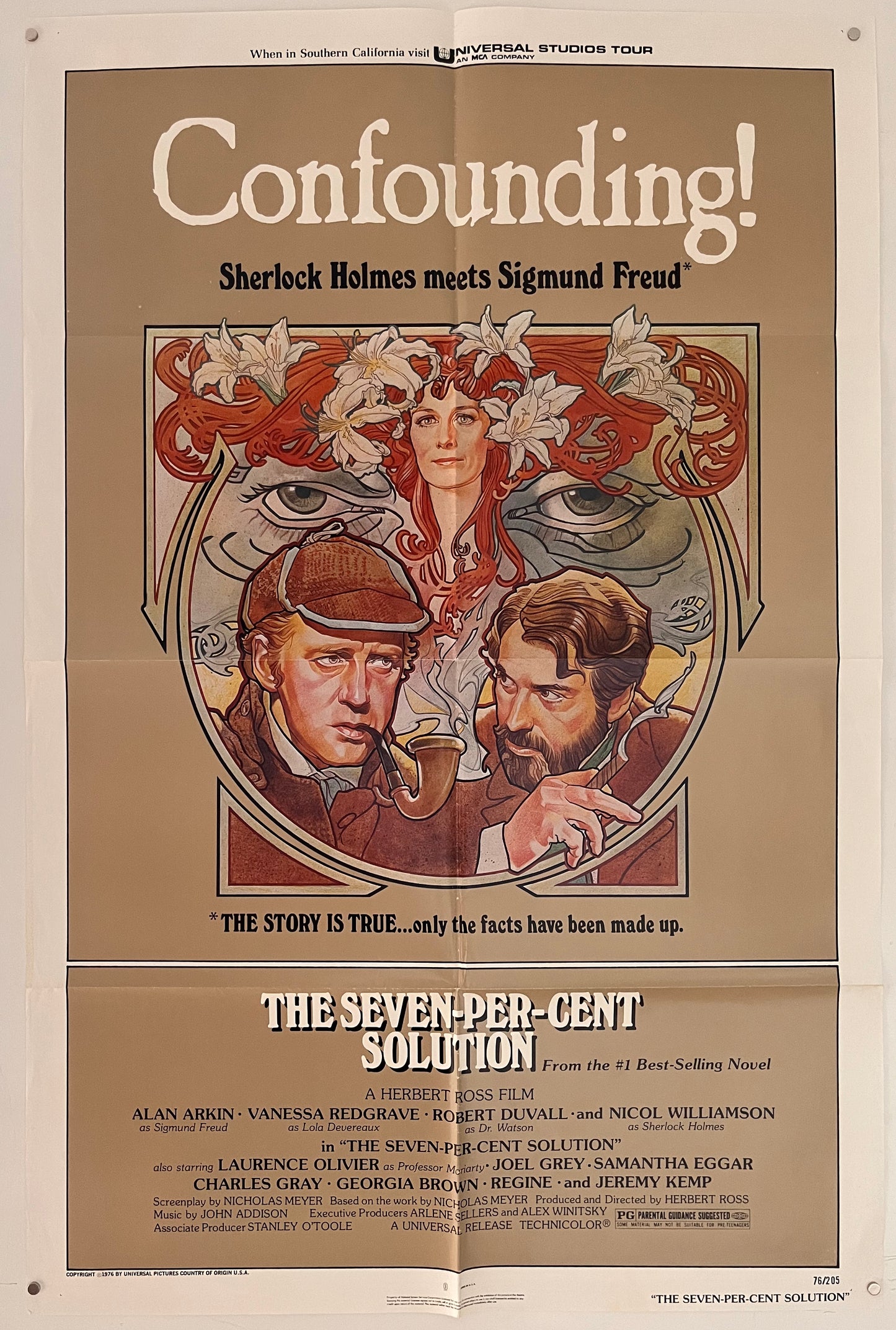 The Seven-Per-Cent Solution (1976) Original US One Sheet Movie Poster