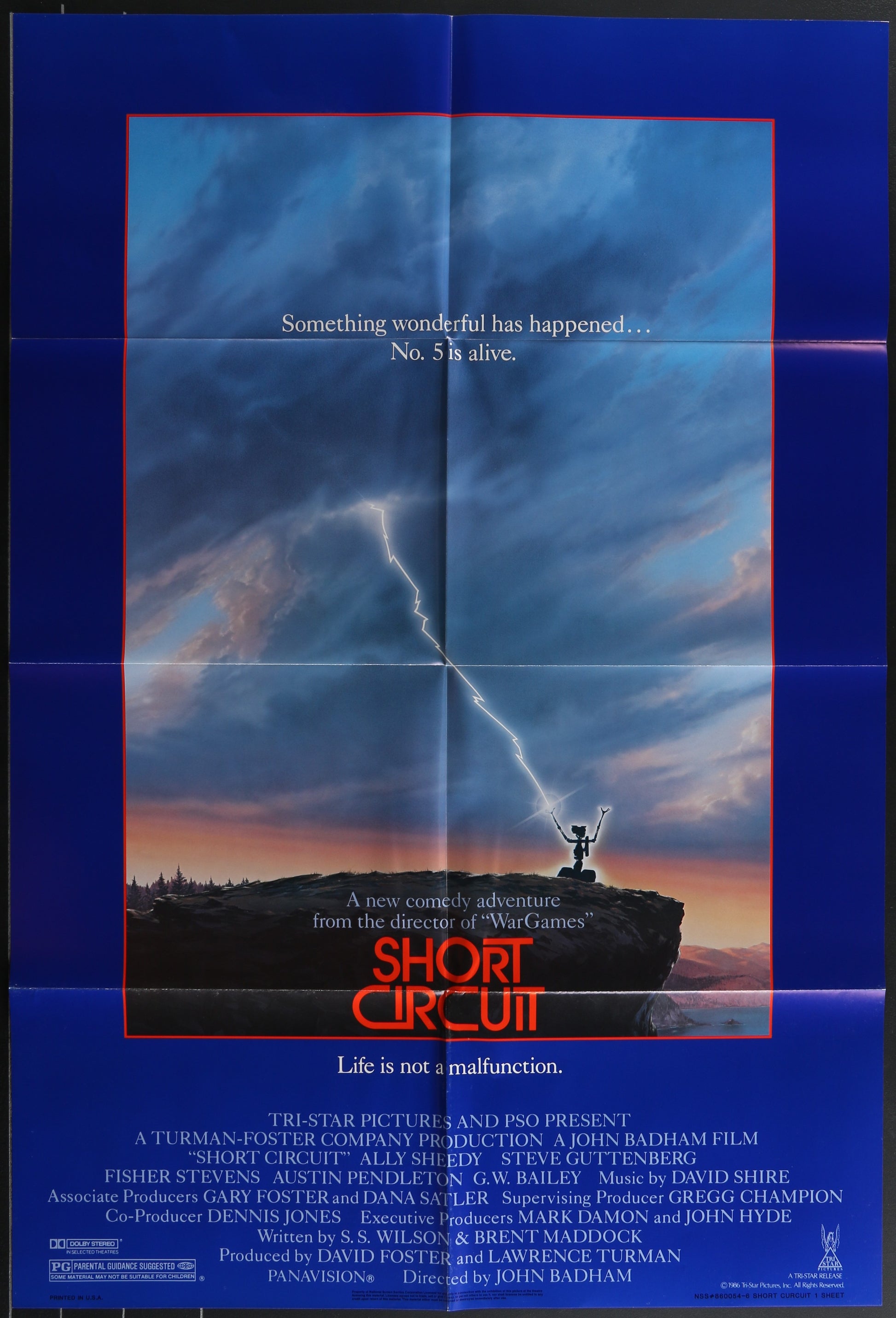 Short Circuit (1986) Original US One Sheet Movie Poster