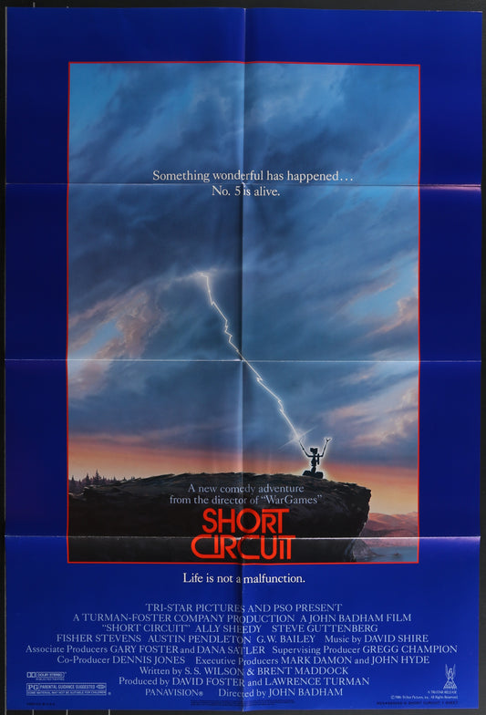 Short Circuit (1986) Original US One Sheet Movie Poster