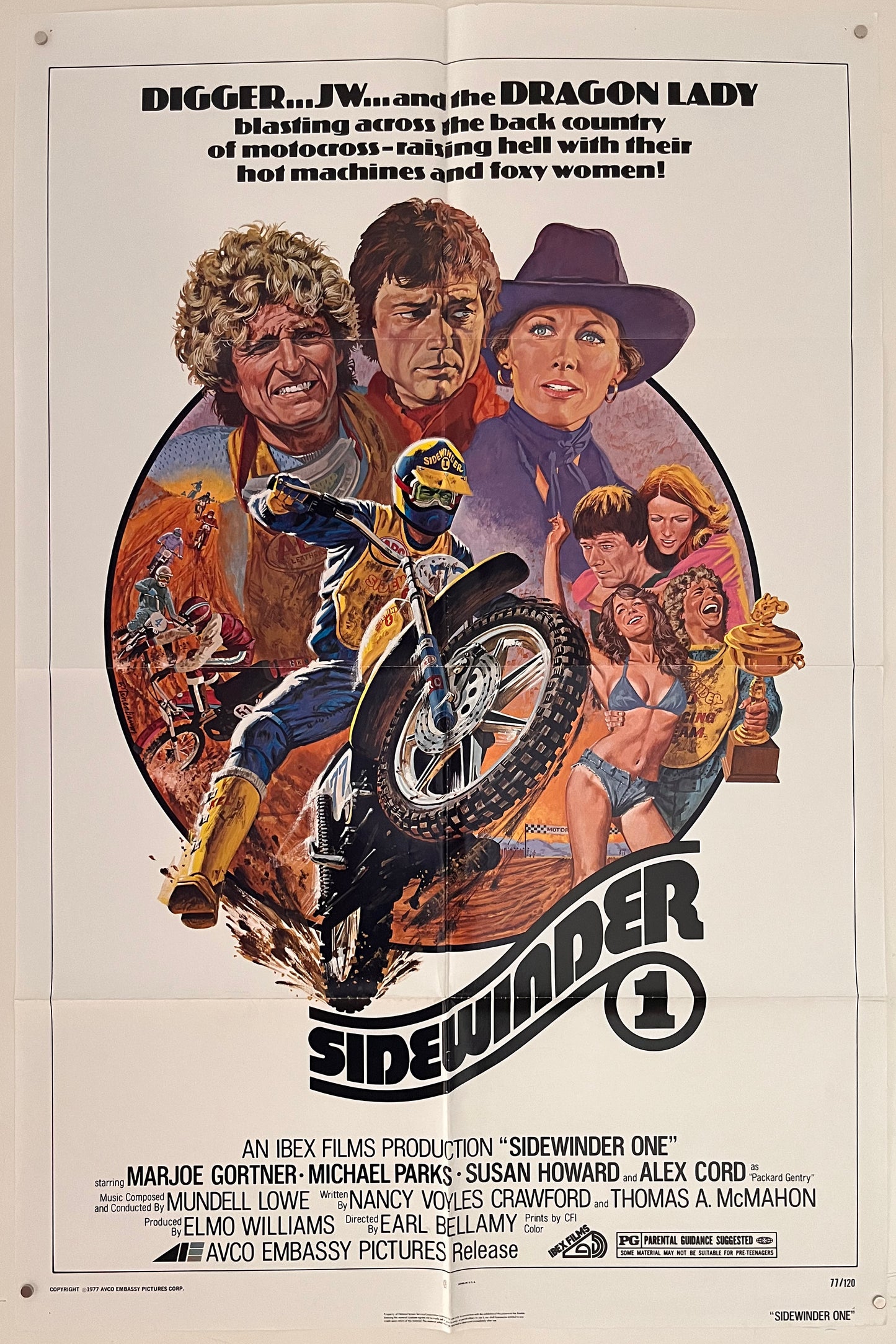 Sidewinder 1 (1977) Original US One Sheet Movie Poster