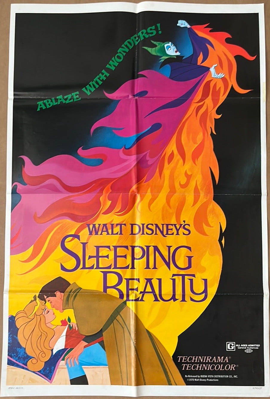 Sleeping Beauty (1979 Re-Release) Original US One Sheet Cinema Poster