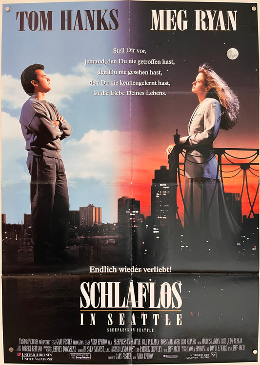 Sleepless In Seattle - Schlaflos In Seattle (1993) Original German A1 Movie Poster