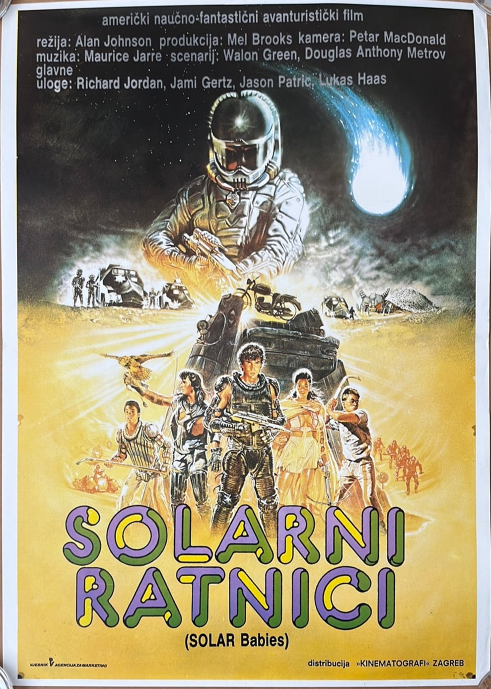 Solarbabies (1986) Original Yugoslavian Cinema Poster