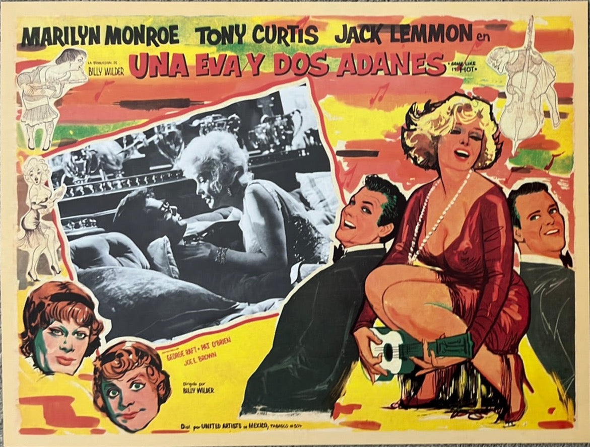 Some Like It Hot (Undated, Probably 90s Re-Release) Mexican Lobby Card