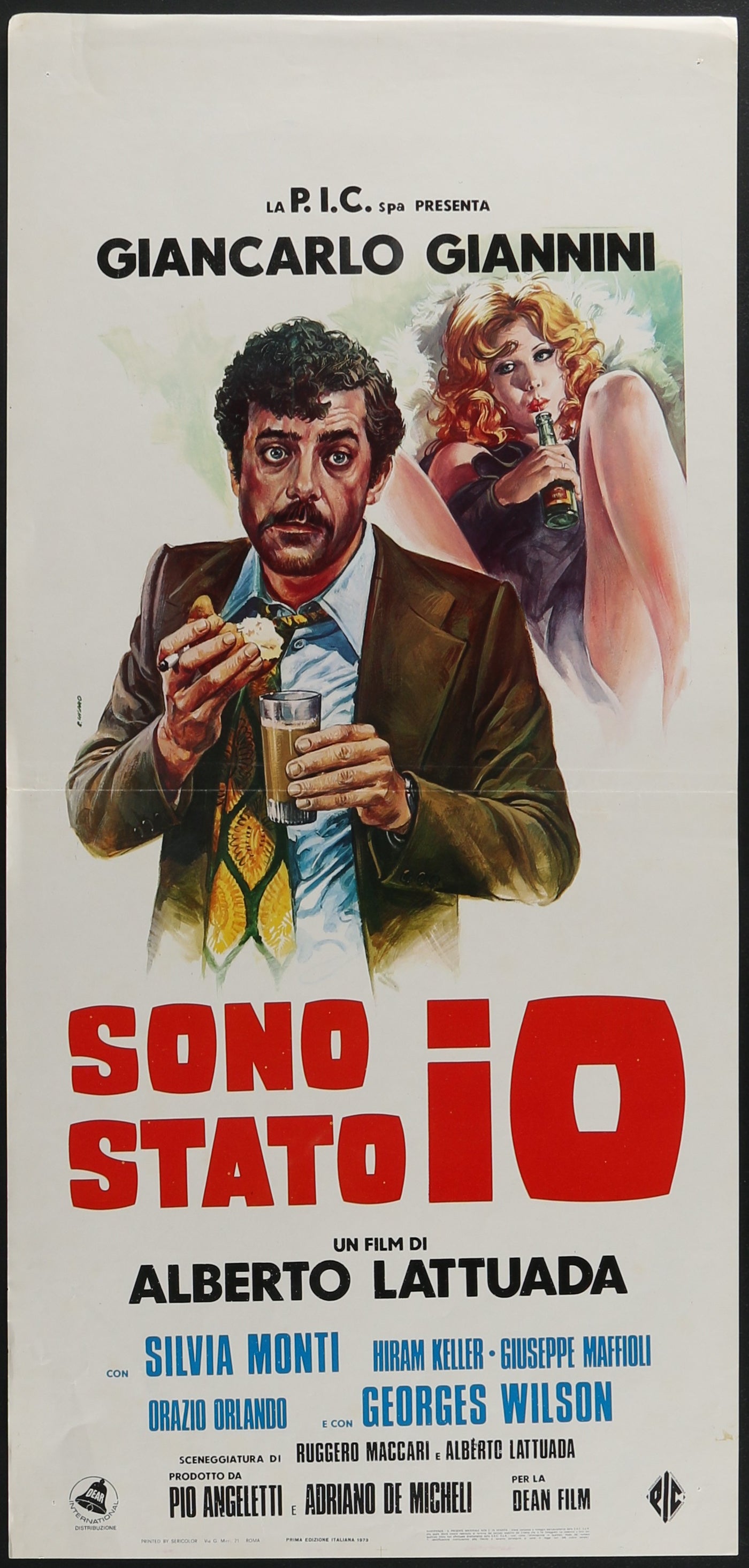 Sono Stato io (1973) Original Italian Locandina Movie Poster