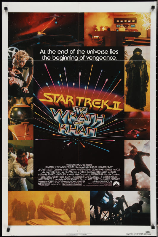 Star Trek II: The Wrath Of Khan (1982) Original US One Sheet Movie Poster