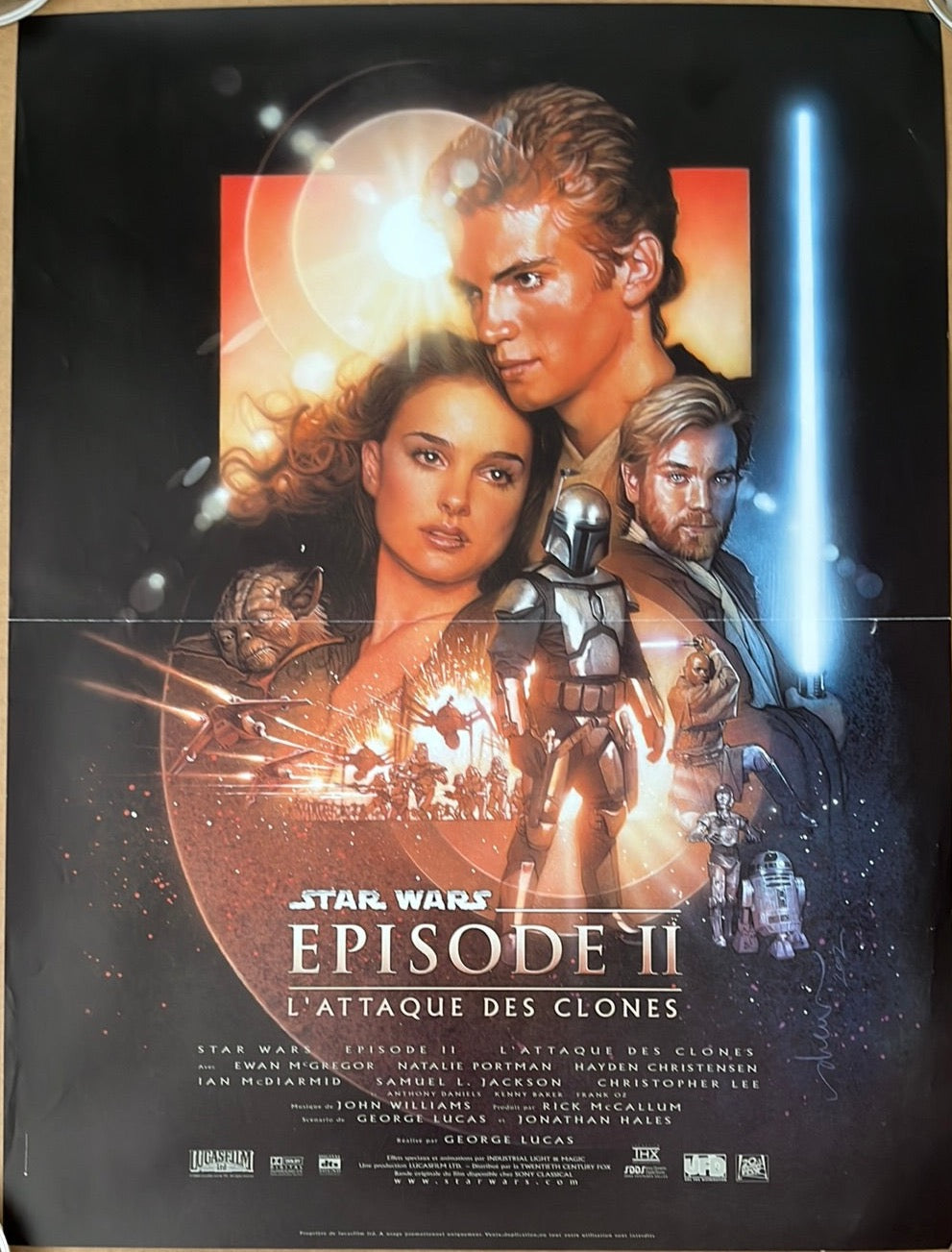 Star Wars Episode II Attack Of The Clones - L'Attque Des Clones (2002) Original French 'Petite' Cinema Poster