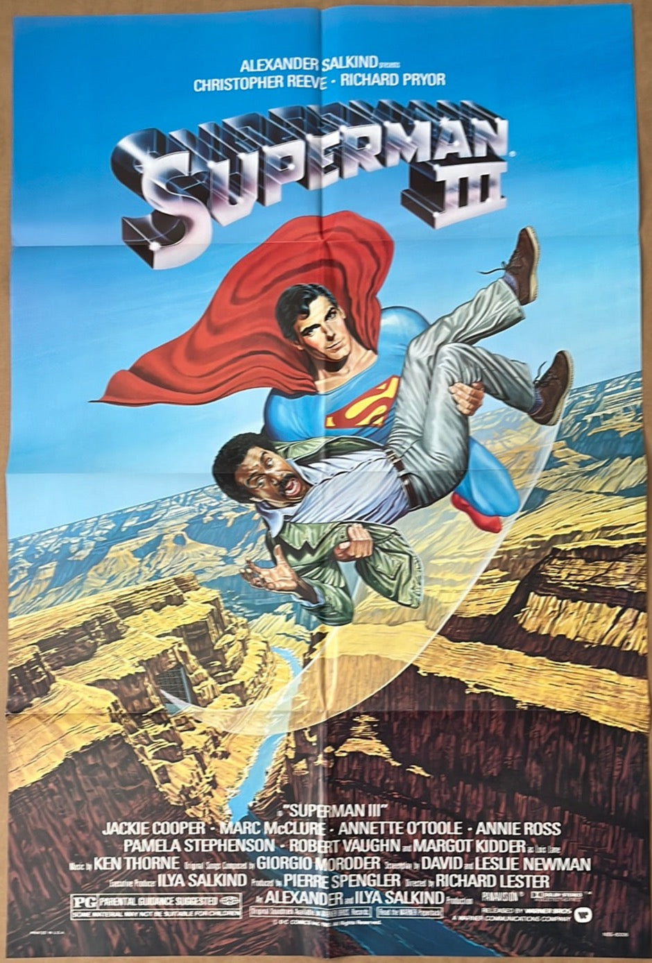 Superman III (1983) Original US One Sheet Cinema Poster