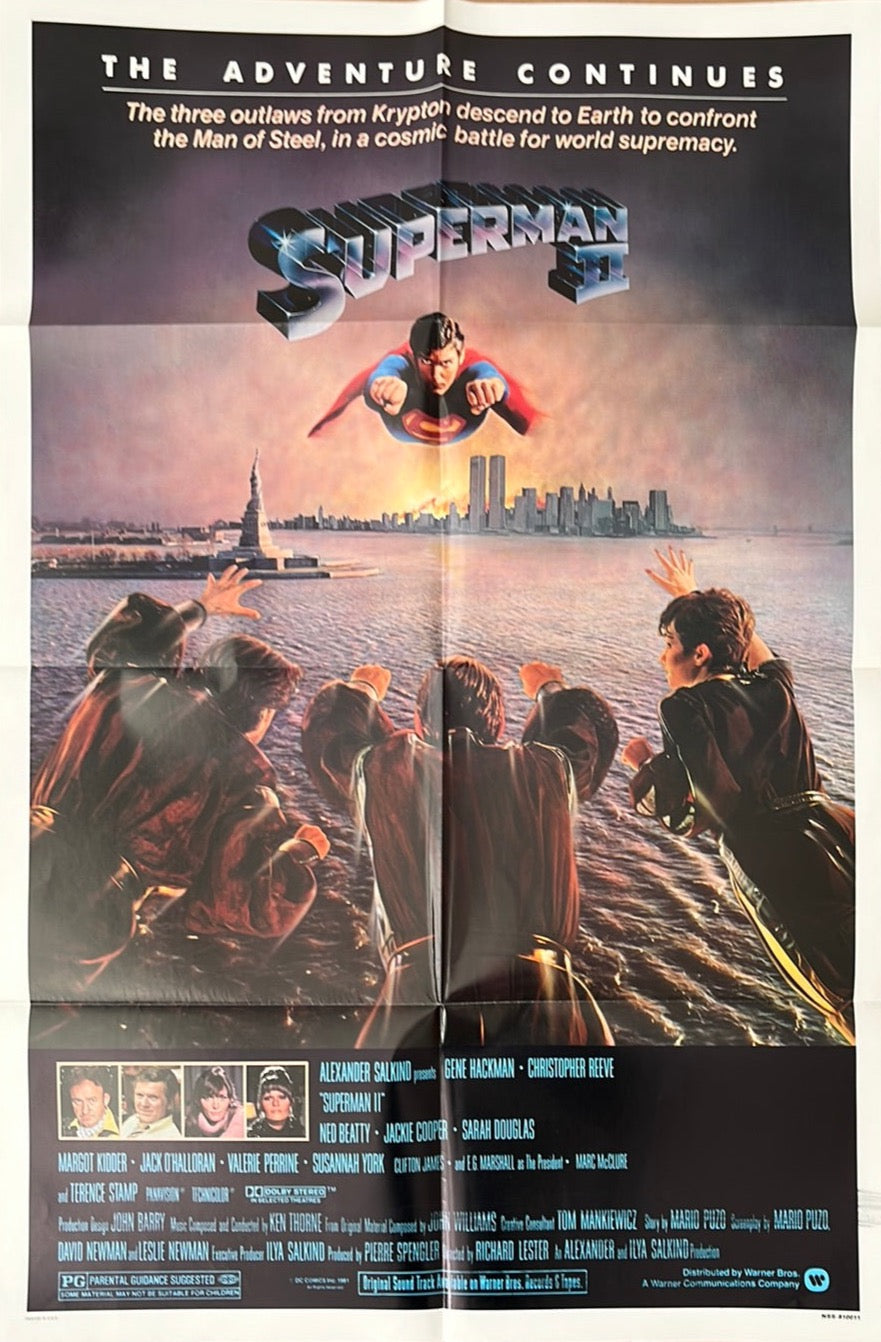 Superman II Original US One Sheet Cinema Poster