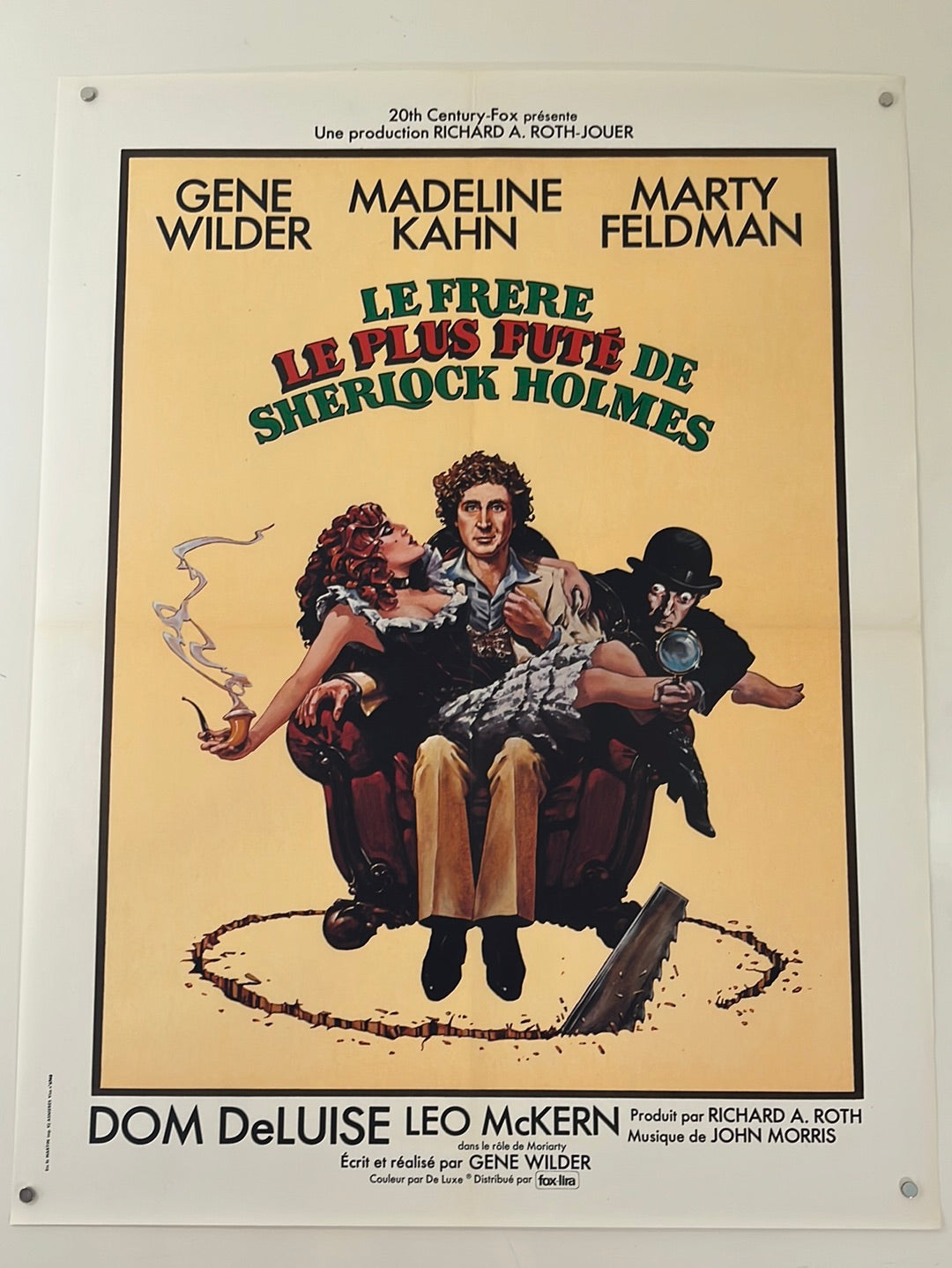 The Adventures Of Sherlock Homes' Smarter Brother - Le Frere Le Plus Fute De Sherlock Holmes (1976) Original French Affiche Cinema Poster