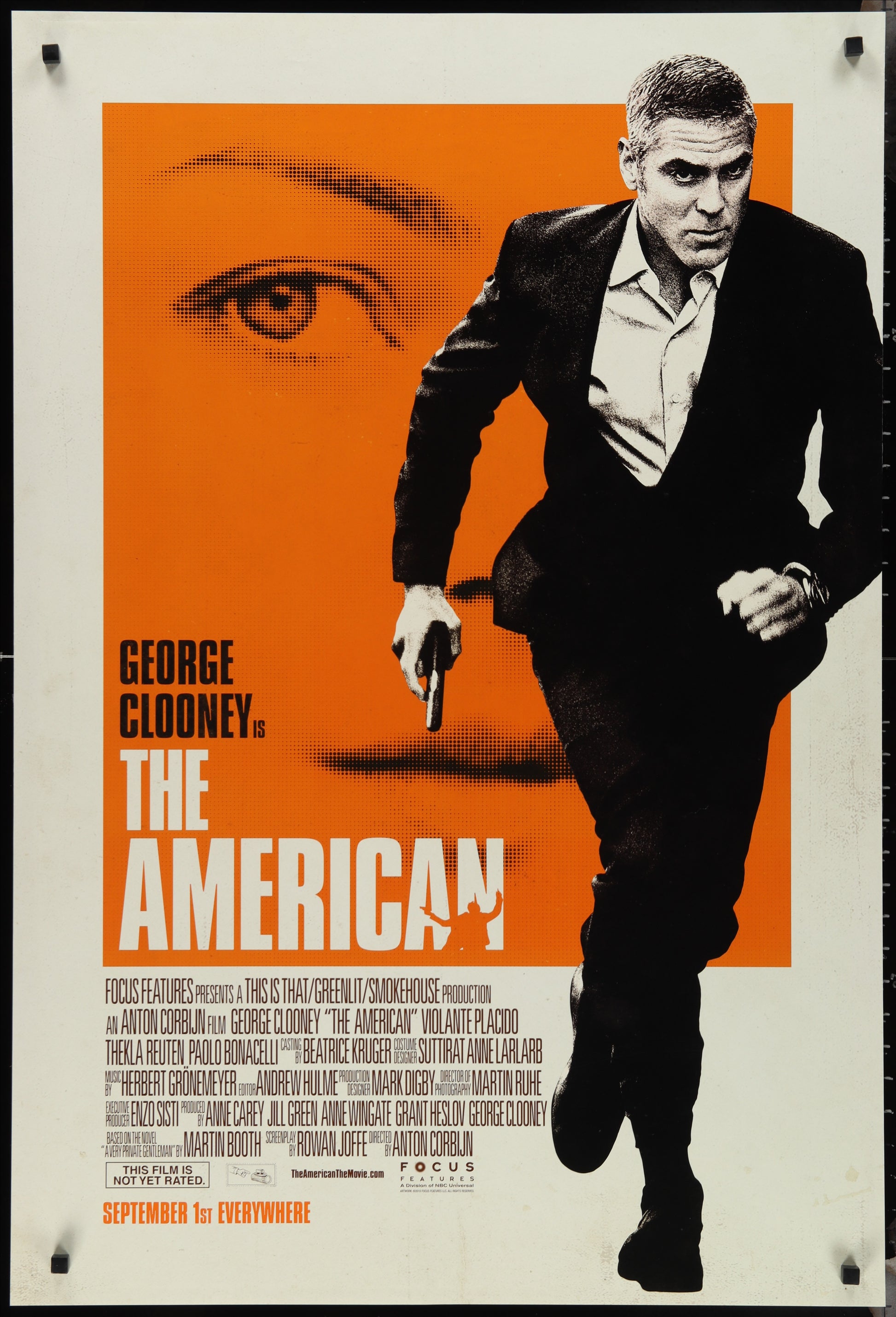 The American (2010) Original US One Sheet Movie Poster