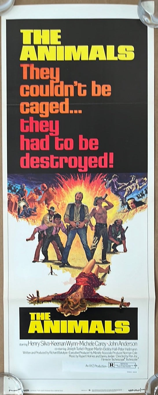 The Animals (1971) Original US Insert Cinema Poster
