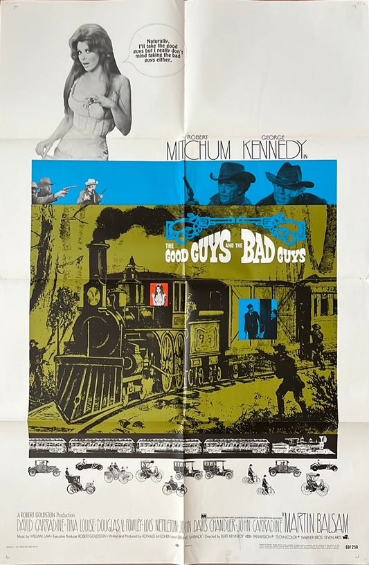 The Good Guys And The Bad Guys Original US One Sheet Cinema Poster