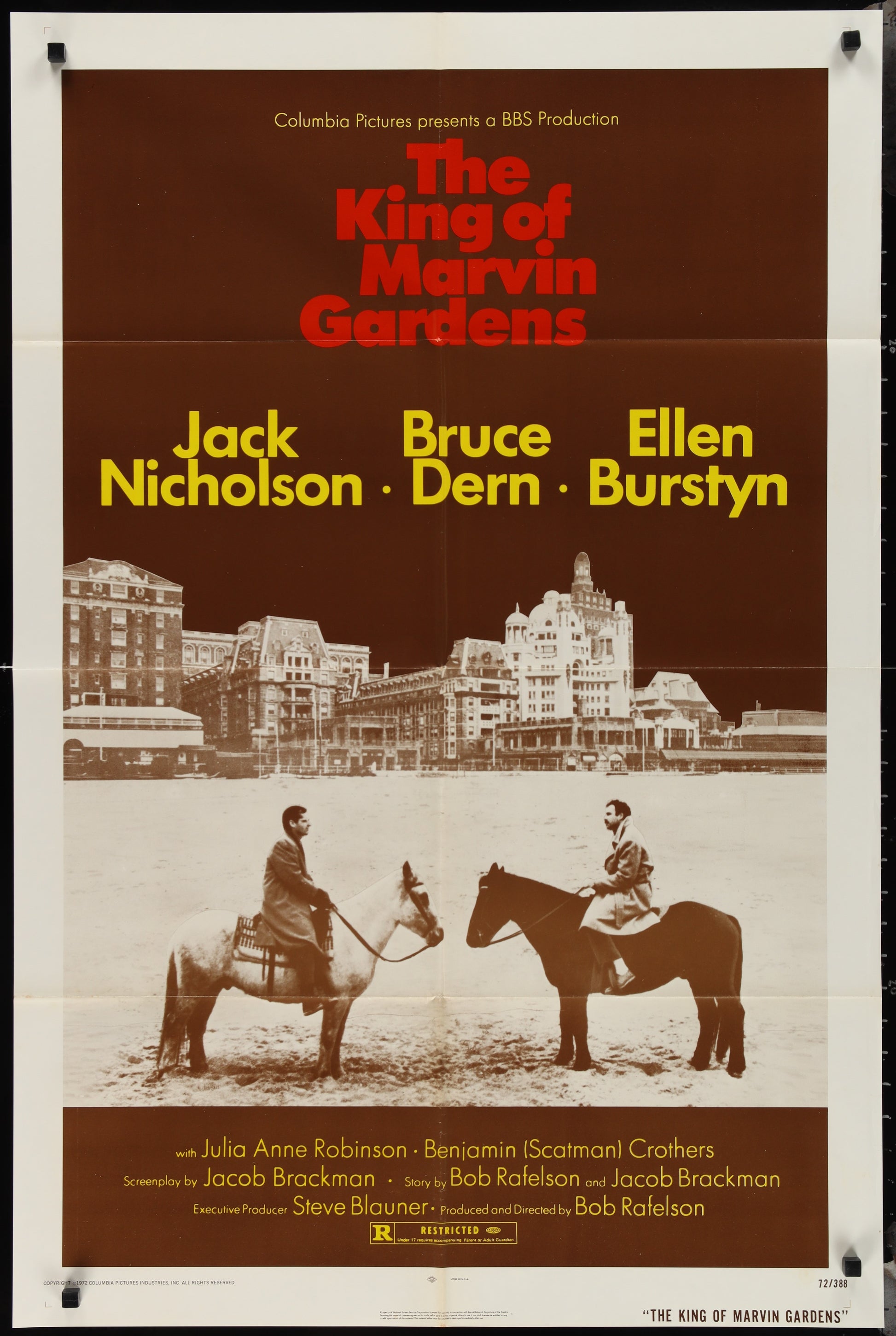 The King Of Marvin Gardens (1972) Original US One Sheet Movie Poster
