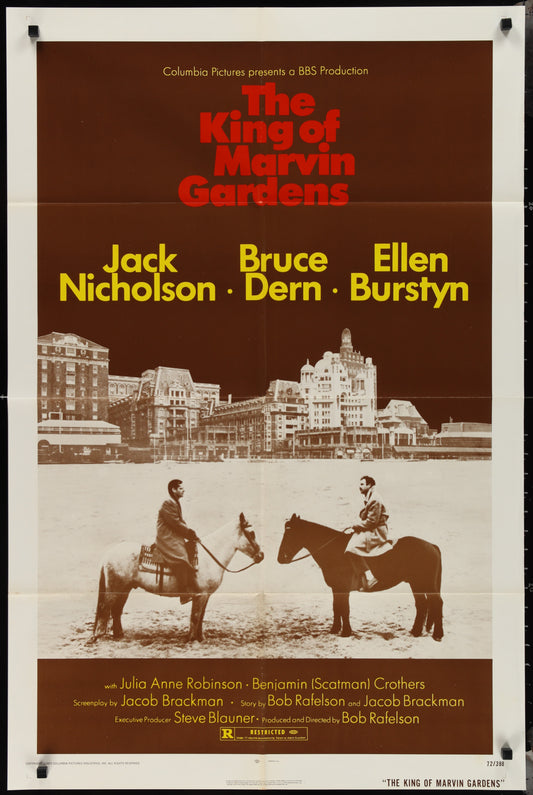 The King Of Marvin Gardens (1972) Original US One Sheet Movie Poster