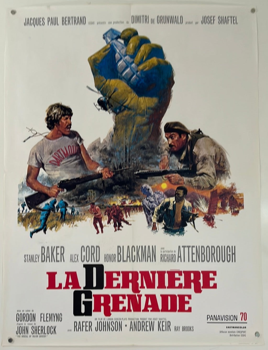 The Last Grenade - La Derniere Grenade (1970) Original French Affiche Cinema Poster
