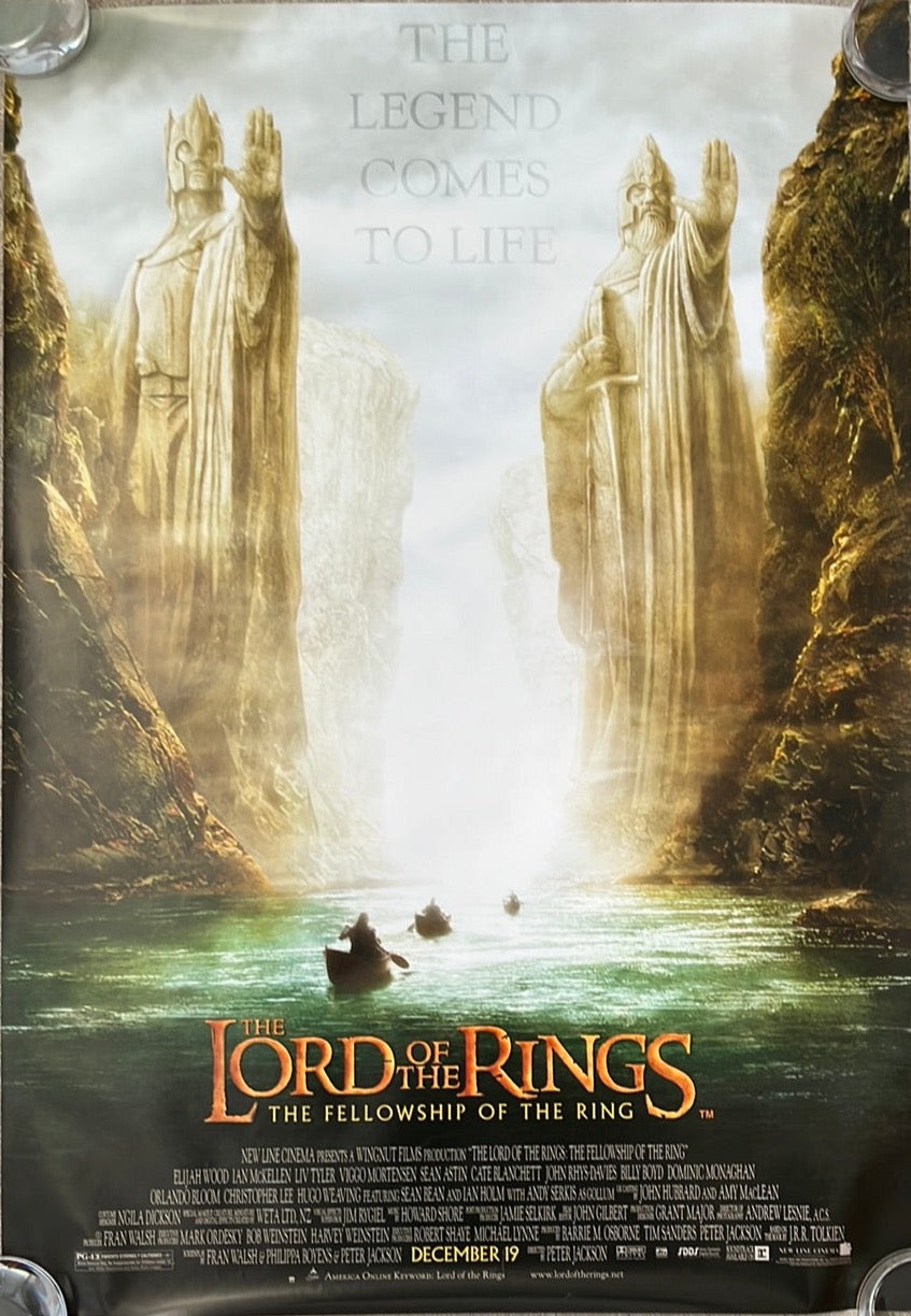 The Lord Of The Rings - The Fellowship Of Ring (2001) Original US One Sheet Cinema Poster