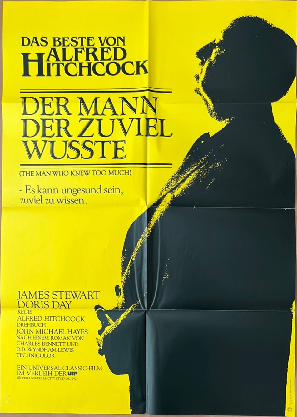 The Man Who Knew Too Much Original German A1 Cinema Poster