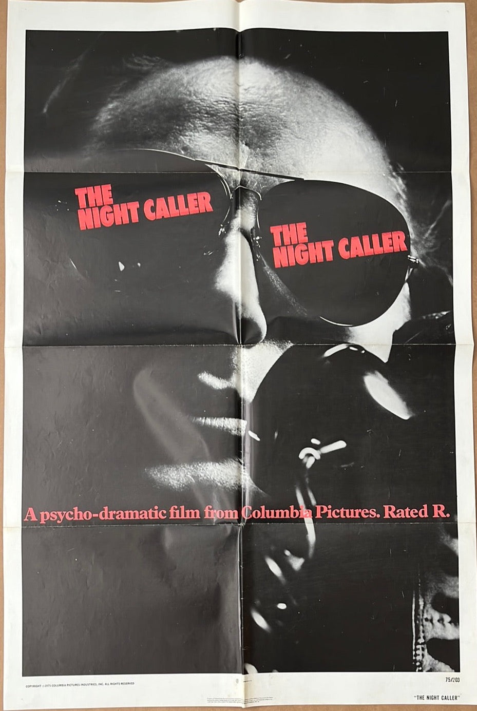 The Night Caller (1975) Original US One Sheet Cinema Poster