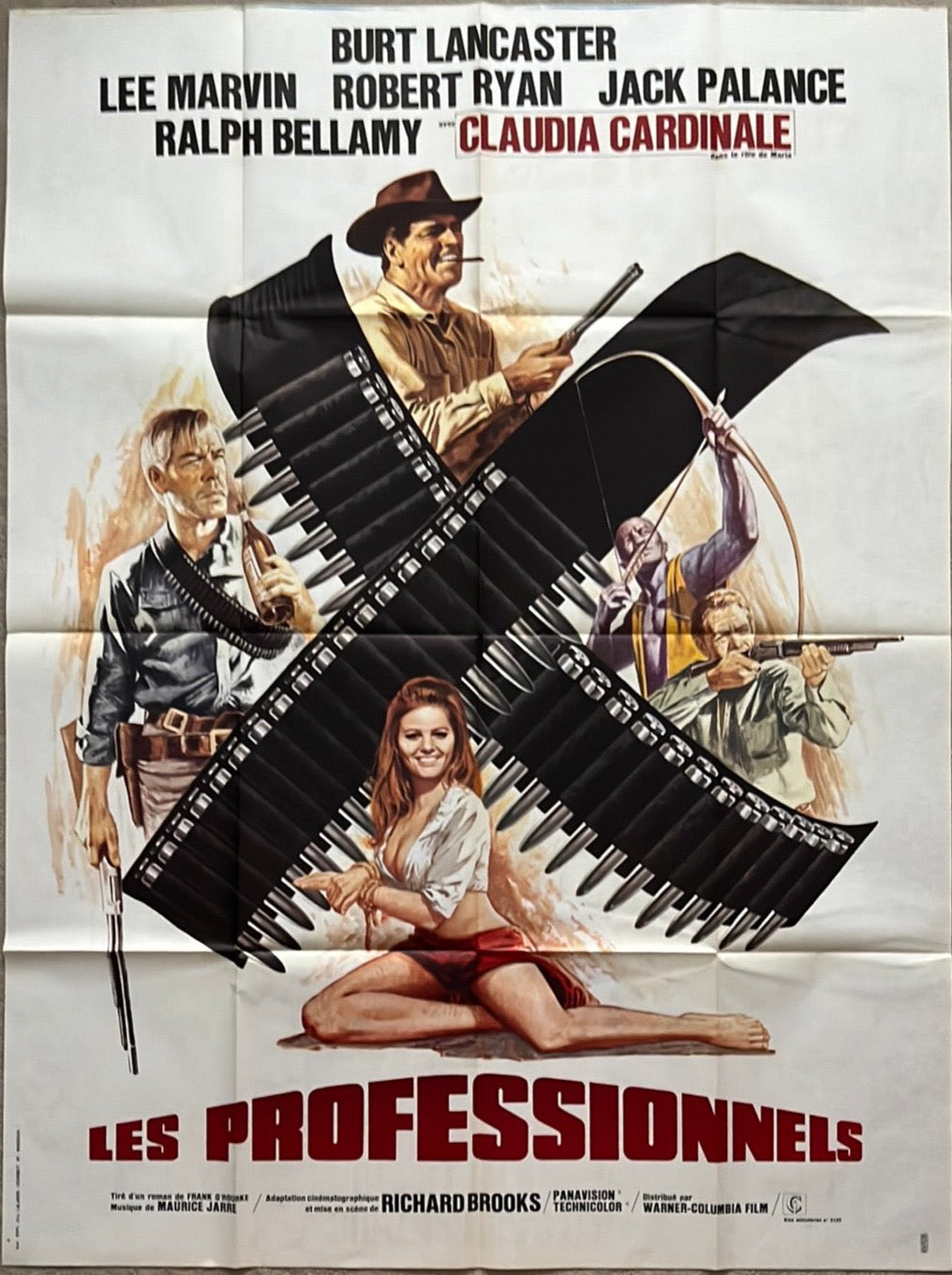 The Professionals Original French Cinema Poster