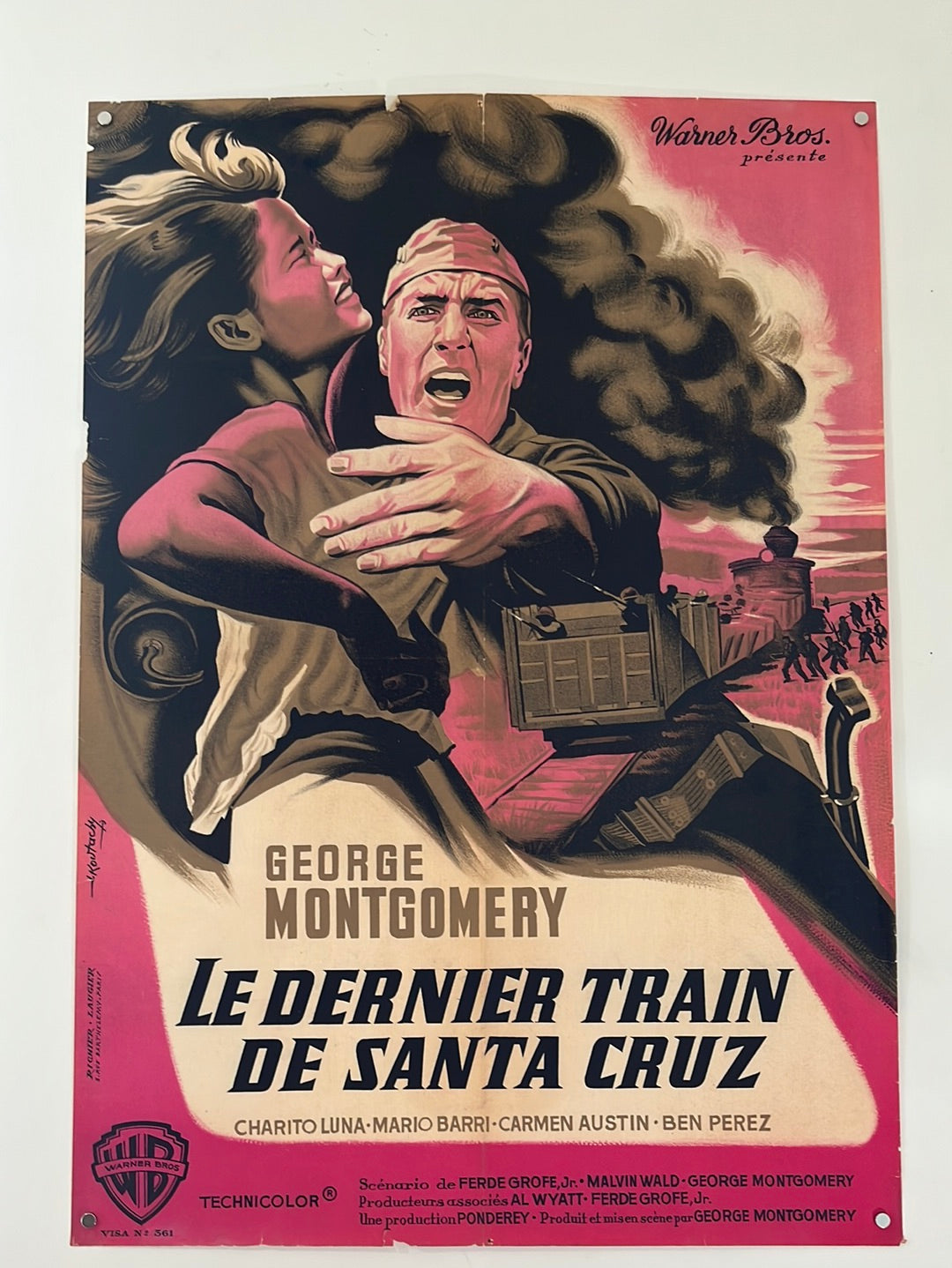 The Steel Claw - Le Dernier Train De Santa Cruz (1961) Original French Affiche Cinema Poster