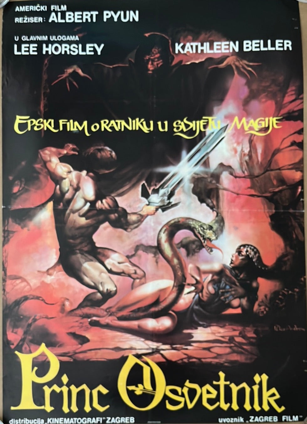 The Sword & The Sorcerer (1982) Original Yugoslavian Cinema Poster