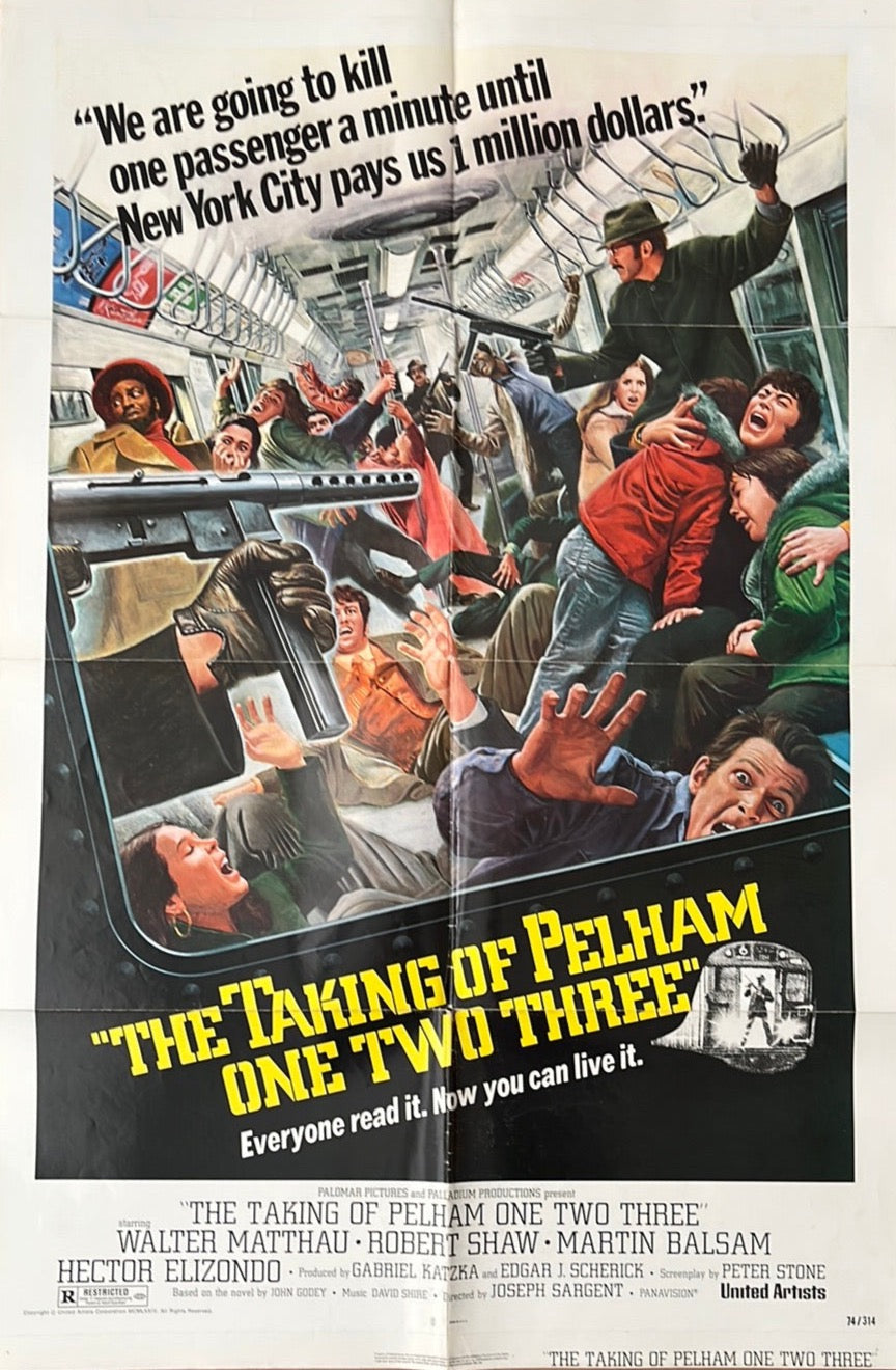 The Taking Of Pelham One Two Three Original US One Sheet Cinema Poster