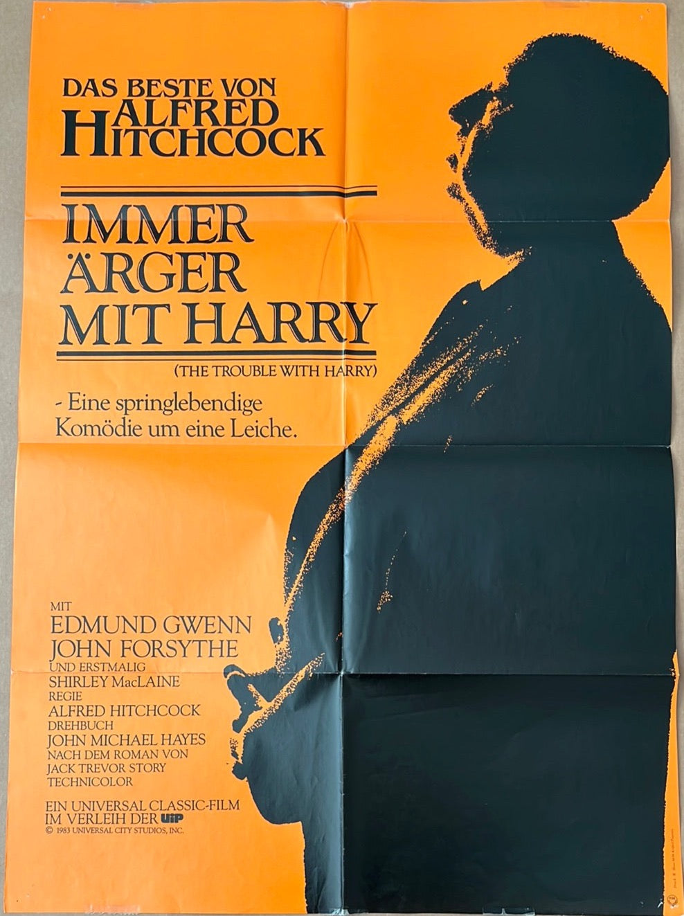 The Trouble With Harry Original German A1 Cinema Poster