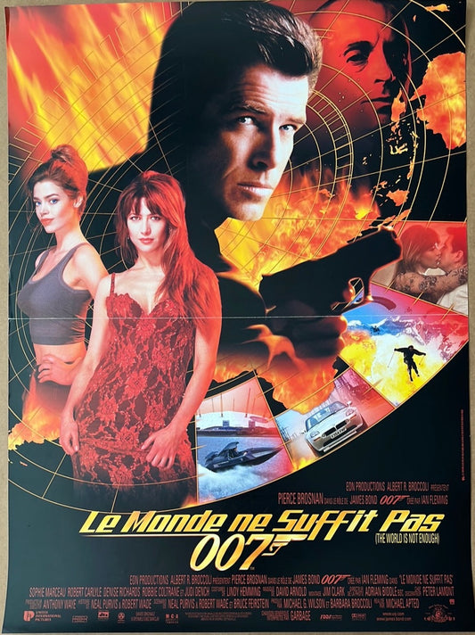 The World Is Not Enough - Le Monde Ne Suffit Pas - James Bond 007 (1999) Original French "Petite" Cinema Poster