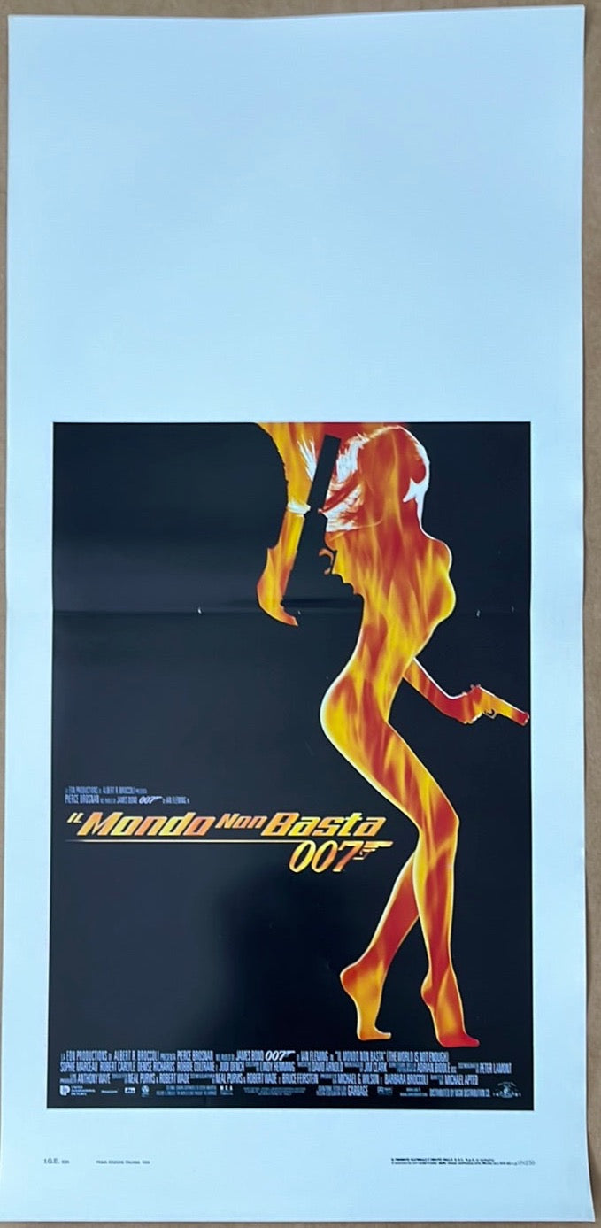 The World Is Not Enough - Mondo Non Basta - James Bond - 007 (1999) Original Italian Locandina Cinema Poster